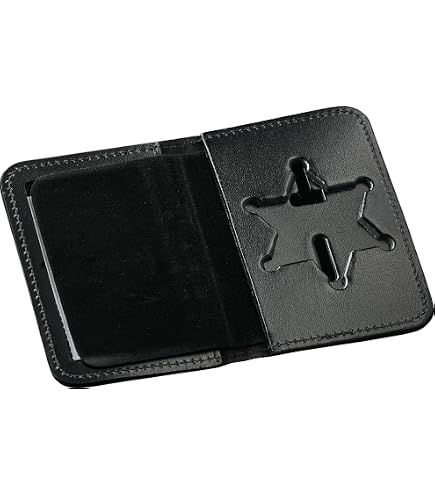 Amazon.com: Perfect Fit Sheriff Black Leather Hidden Badge and ID